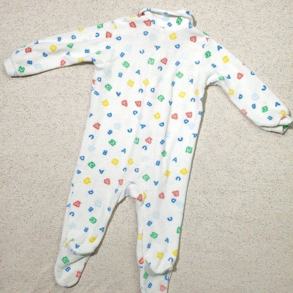 Vintage Terrycloth Footed Pjs 6 months - Picture 6 of 7